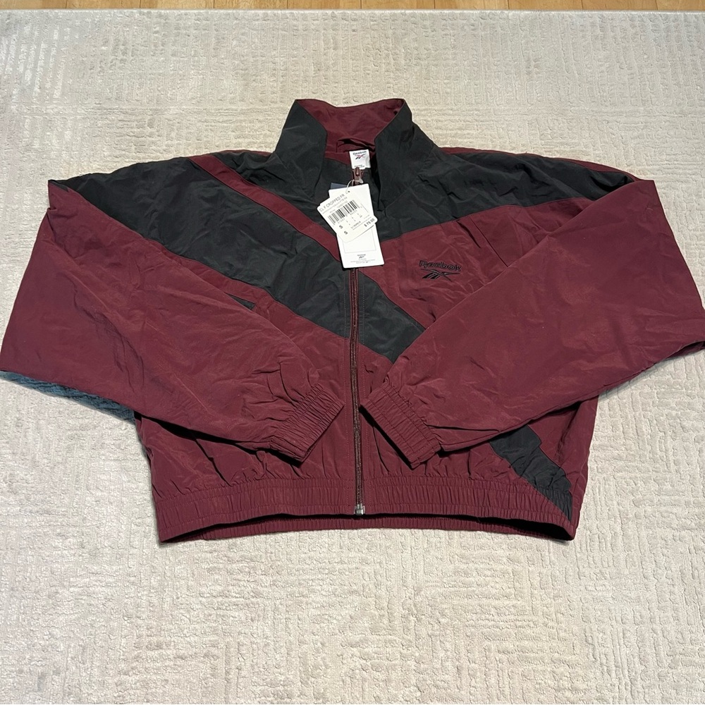 Reebok Classics Cropped Vector Cropped Track Jacket Women’s Small - Picture 3 of 15